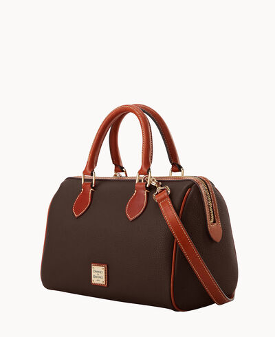 Pebble Grain Barrel Satchel