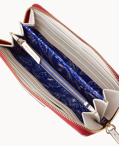 Western Large Zip Around Wristlet