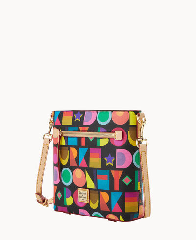 Art Deco Zip Crossbody