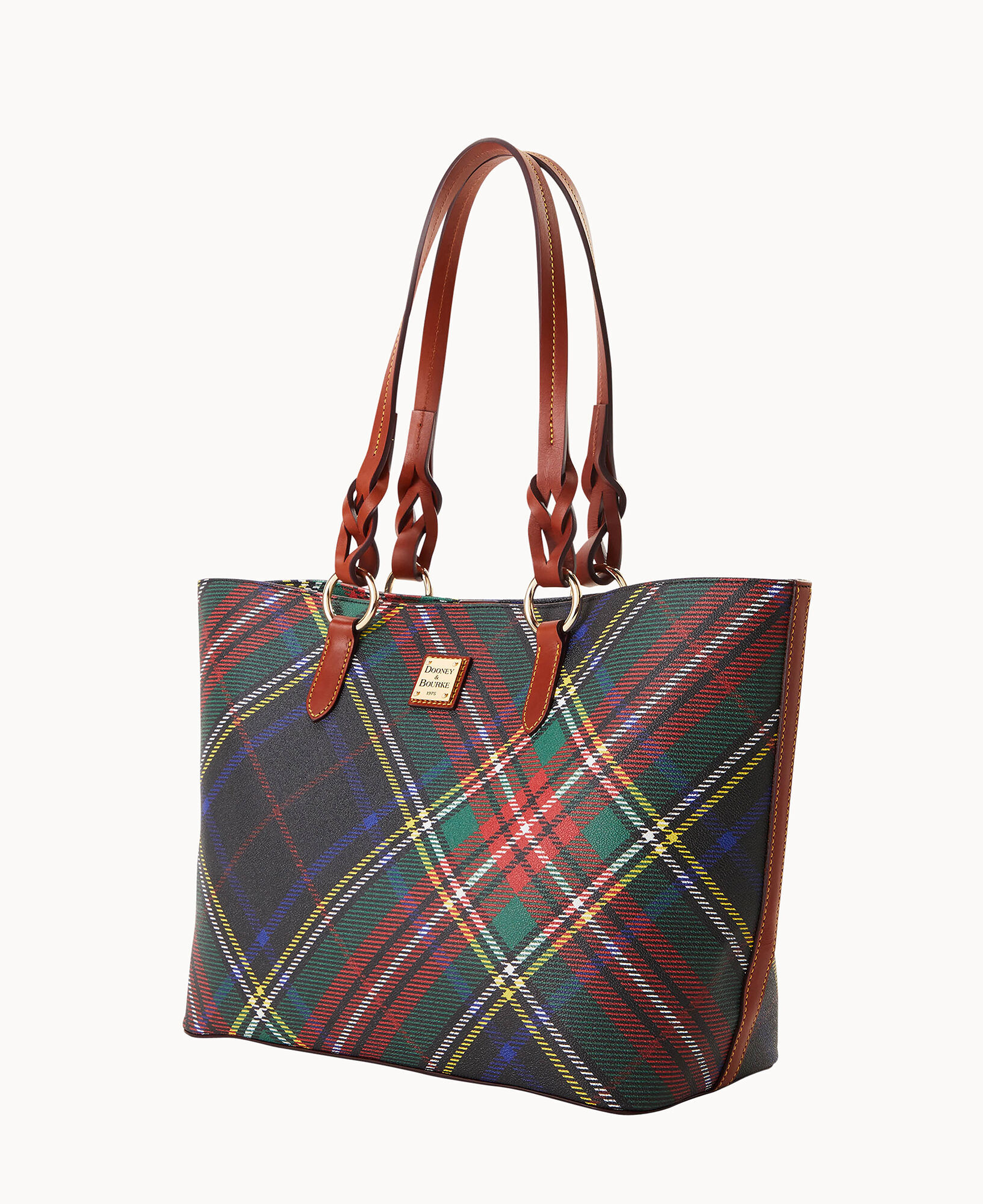 Plaid dooney discount and bourke tote