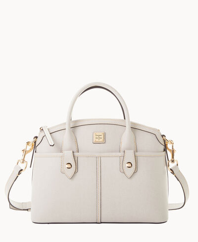 Saffiano Domed Satchel