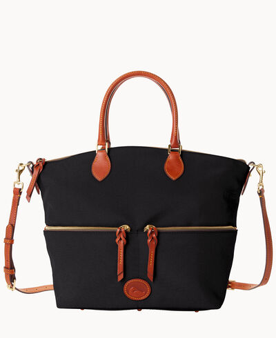 Nylon Large Pocket Satchel