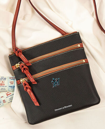 MLB Marlins North South Triple Zip Crossbody