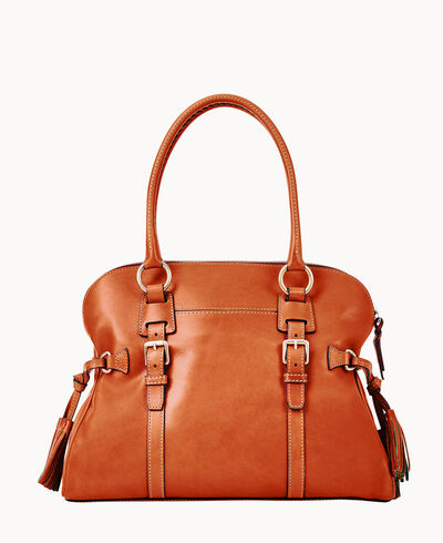 Florentine Domed Buckle Satchel