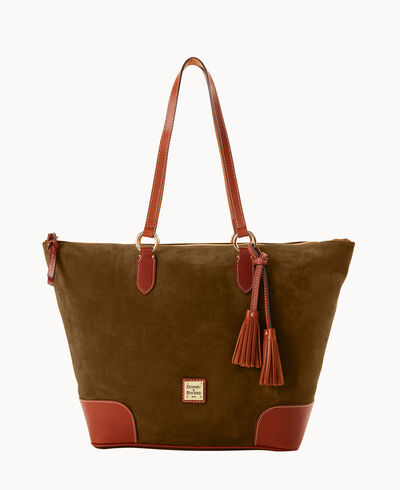 Suede Career Tote