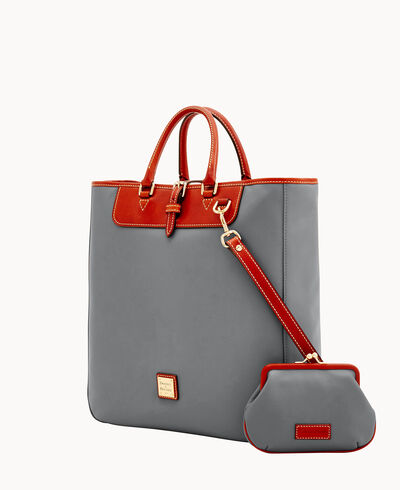 Wexford Leather Editor's Tote & Large Frame Purse
