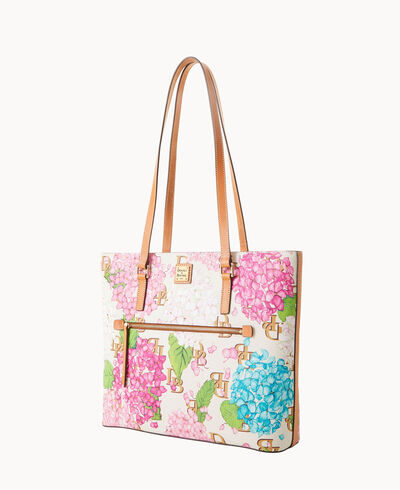 Hydrangea Monogram Large Shopper