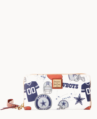 NFL Cowboys Large Zip Around Wristlet