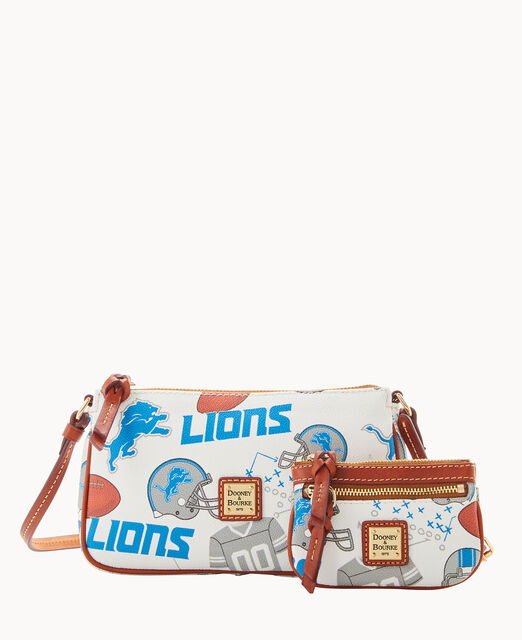 Dooney & Bourke Detroit Lions Signature Small Zip Crossbody Purse