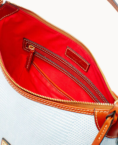 Embossed Lizard Hobo