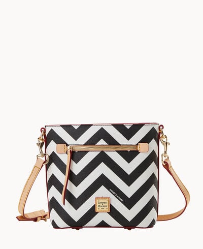 Chevron Small Zip Crossbody