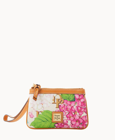 Hydrangea Monogram Medium Wristlet