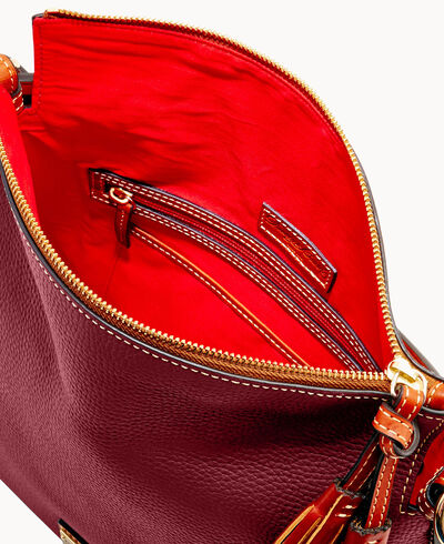 Pebble Grain Twist Strap Hobo