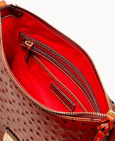 Ostrich Small Kiley Hobo