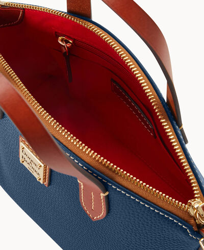 Pebble Grain Ruby Bag With Card Case