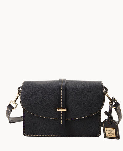 Pebble Grain Small Flap Crossbody