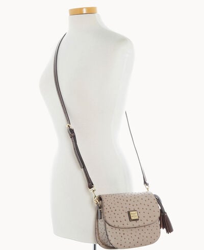 Ostrich Flap Crossbody
