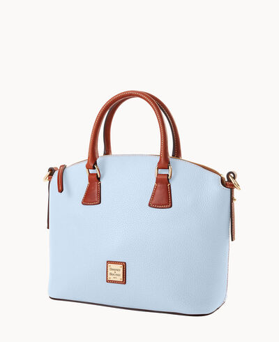Pebble Grain Domed Satchel