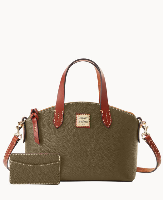 Pebble Grain Ruby Bag With Card Case