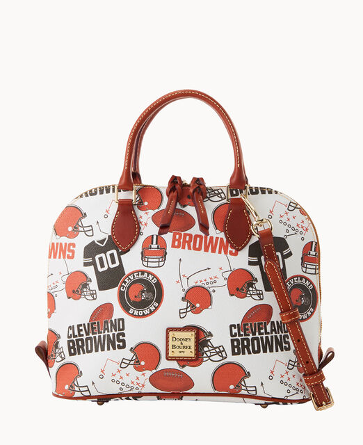 Cleveland Browns Small Zip Crossbody - Dooney & Bourke - Everything Buckeyes