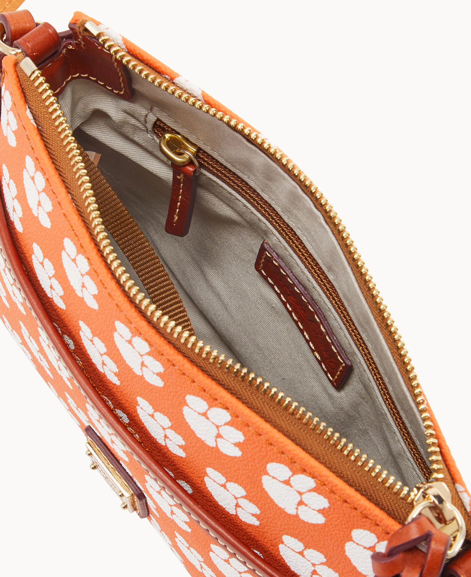 Dooney & Bourke Clemson Tigers Signature Small Zip Crossbody Handbag