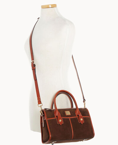 Suede Small Satchel