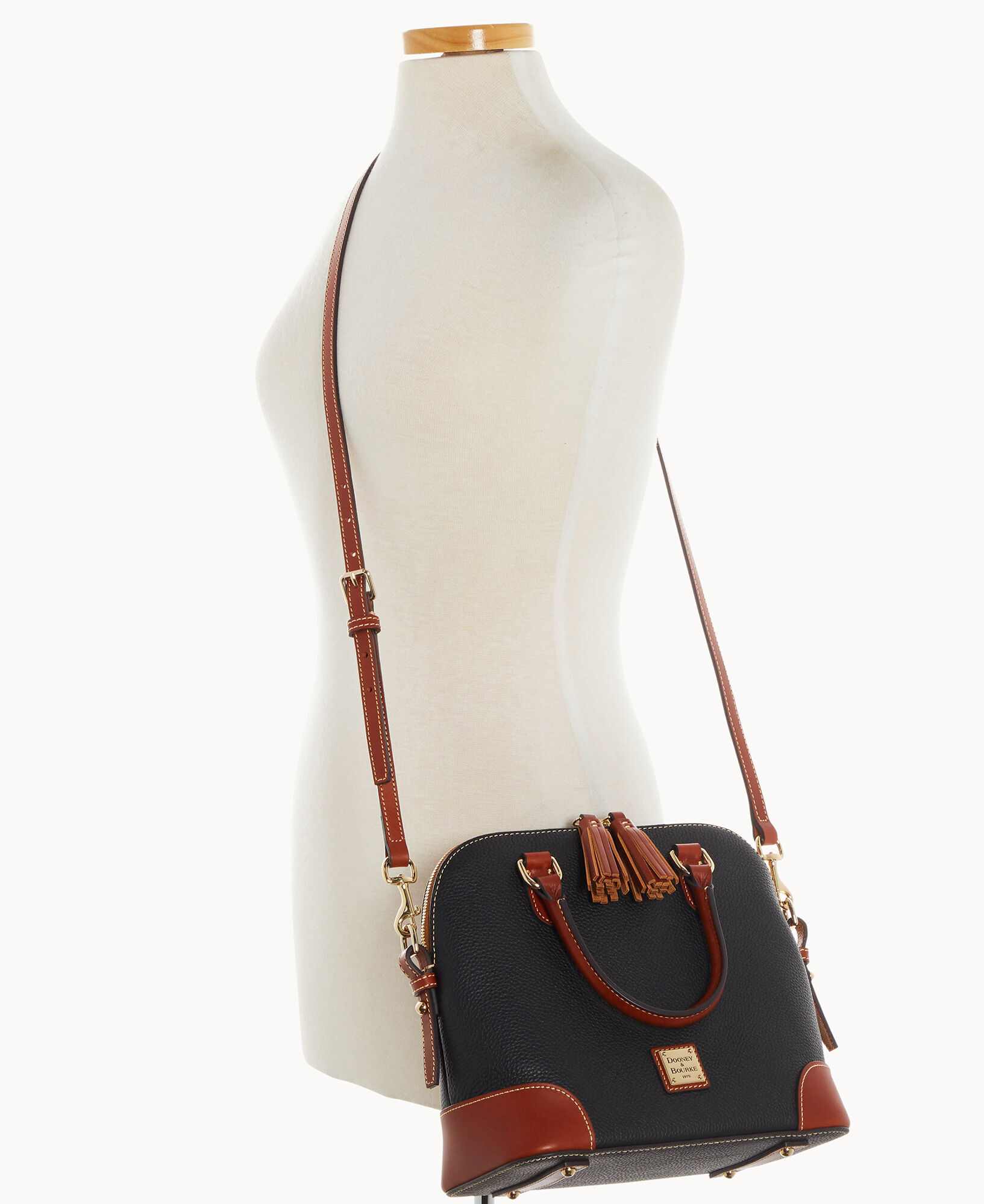 Dooney Bourke Pebble Grain Domed Satchel