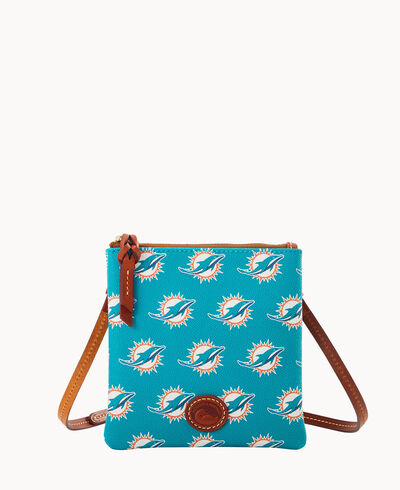 NFL Dolphins Small North South Top Zip Crossbody