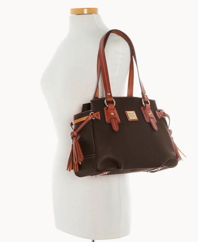 Pebble Grain Small Winged Shopper
