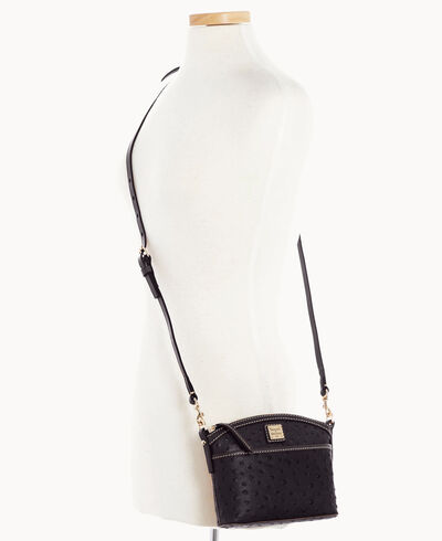 Ostrich Domed Crossbody