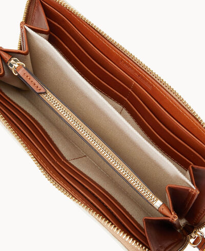 Monogram Large Zip Around Wristlet