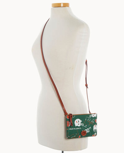 Collegiate University of Miami Top Zip Crossbody