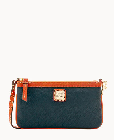 Pebble Grain Large Slim Wristlet