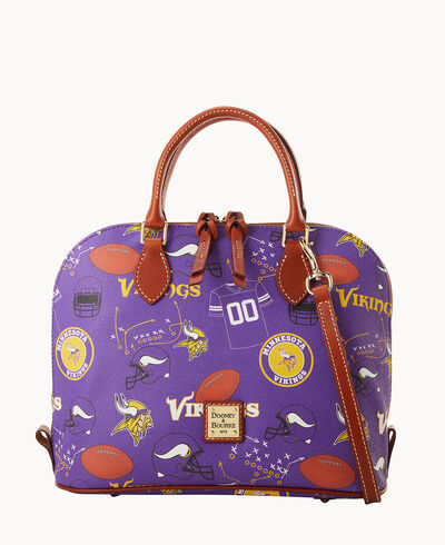 NFL Vikings Zip Zip Satchel