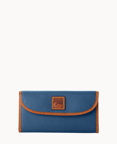 Pebble Grain Continental Clutch