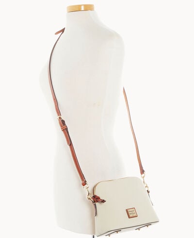 Pebble Grain Domed Crossbody