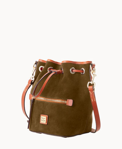 Suede Small Drawstring Crossbody