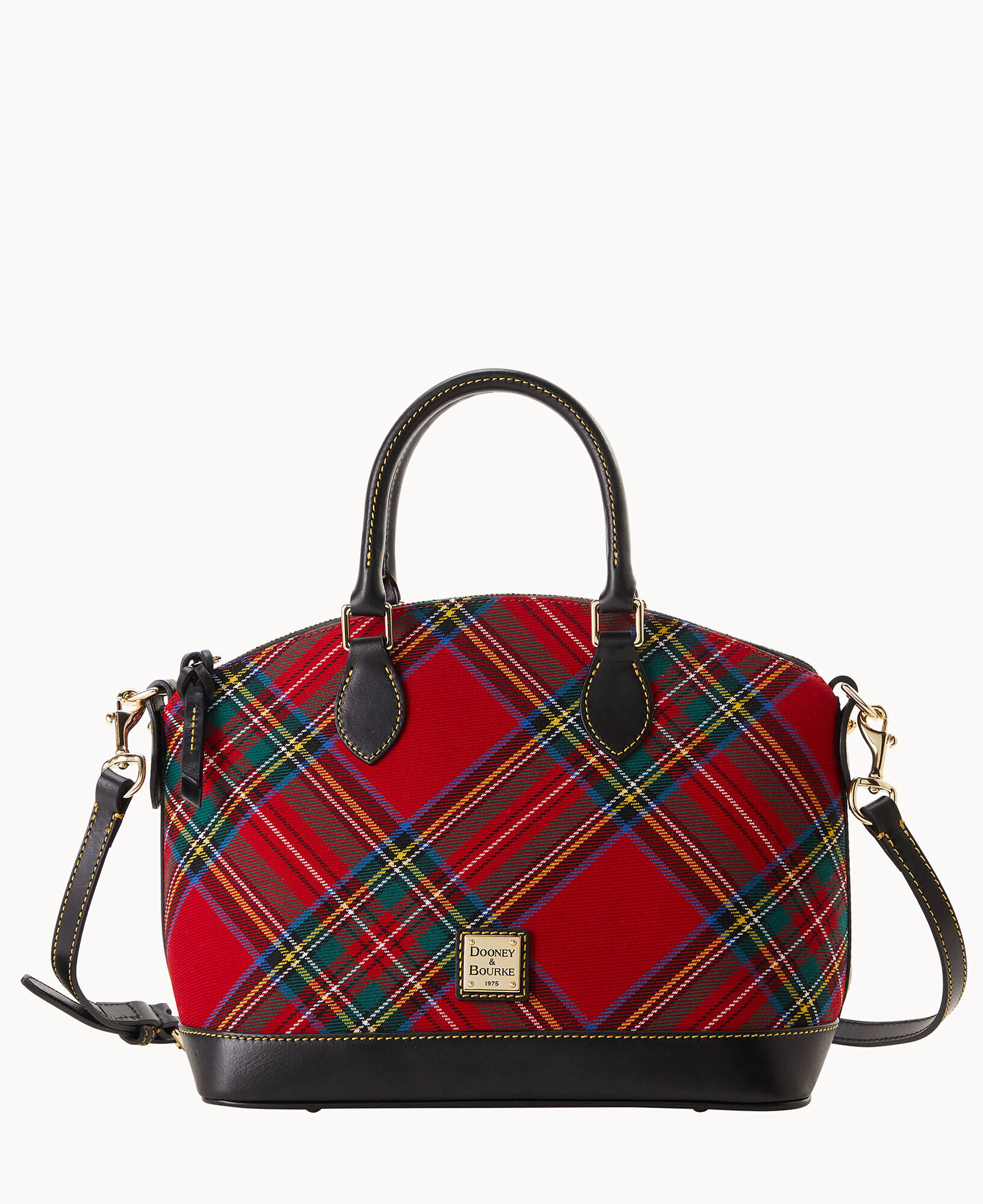Dooney Bourke Tartan Darcy Satchel