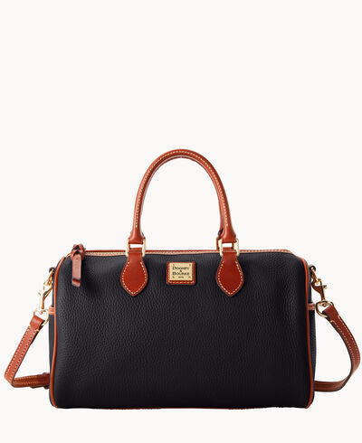 Pebble Grain Side Pocket Satchel