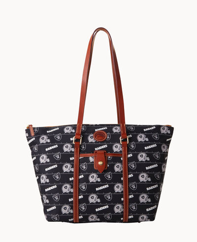 NFL Raiders Large Zip Tote