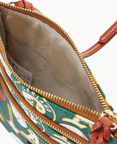 MLB Athletics North South Triple Zip Crossbody