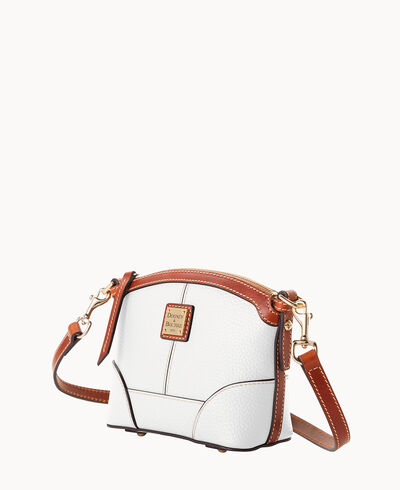 Pebble Grain Mini Domed Crossbody