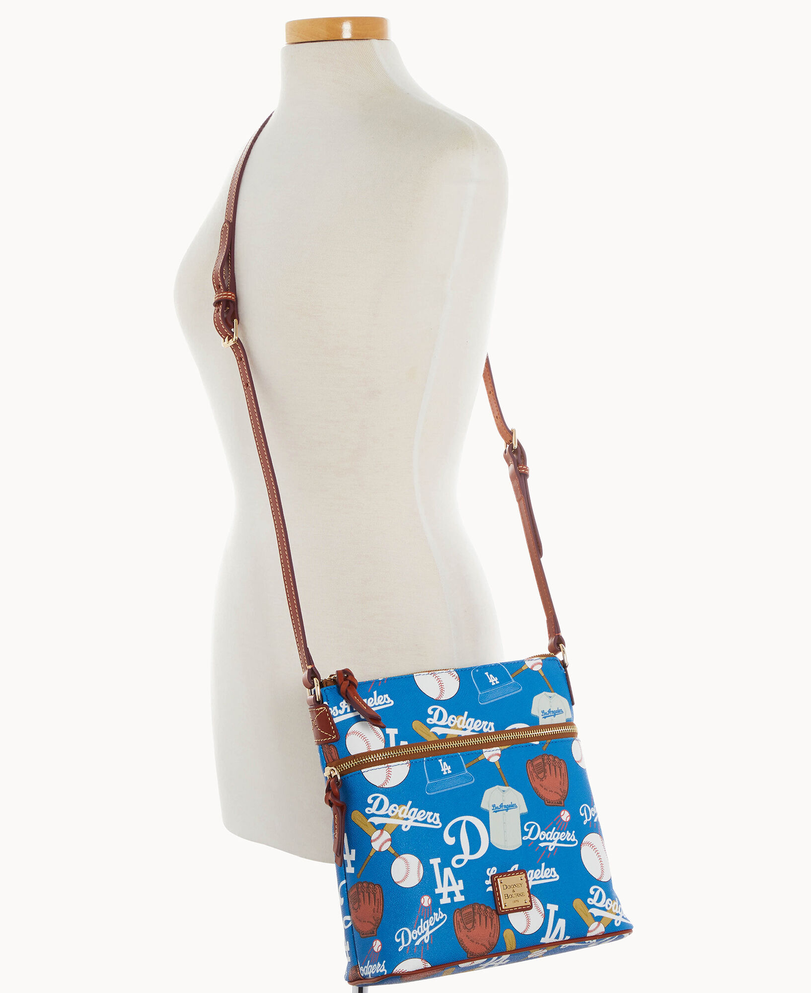 MLB La Dodgers Stadium Crossbody Bag with Pouch