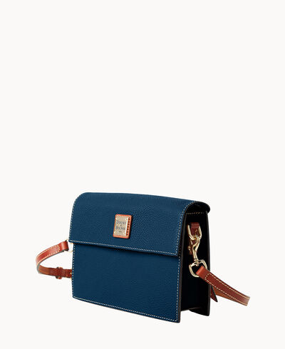 Pebble Grain East West Flap Crossbody