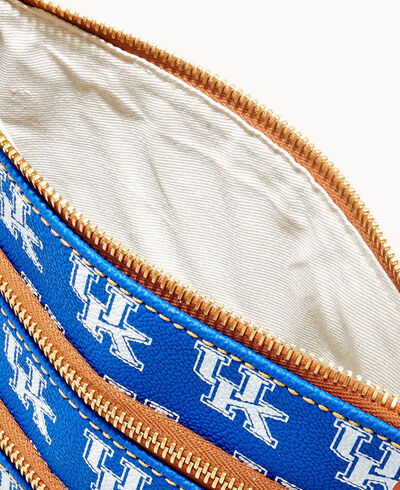 Collegiate University of Kentucky Triple Zip Crossbody