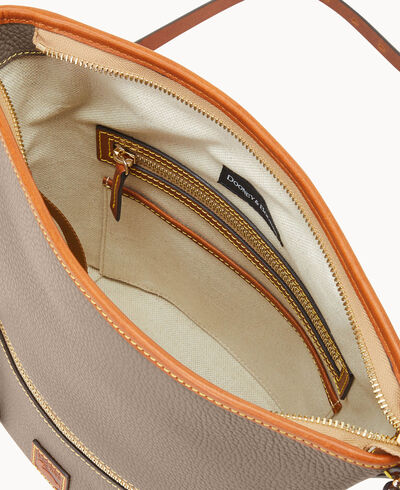 Pebble Grain Zip Sac