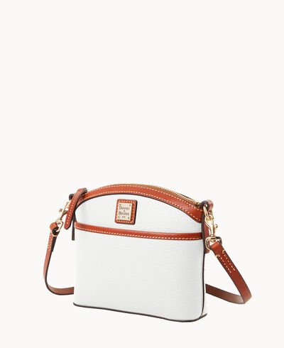 Pebble Grain Domed Crossbody