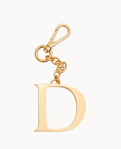 Monogram Pendant Key Chain Letter D