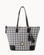 Houndstooth Career Tote