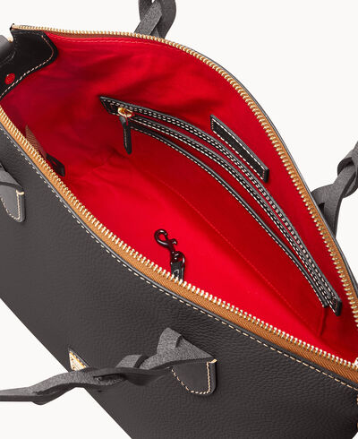 Pebble Grain Celeste Satchel